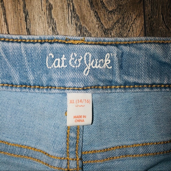 Cat & Jack Embroidered Denim Shorts - Picture 2 of 7